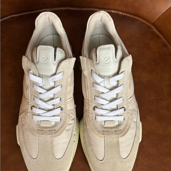 ECCO Retro 70s Comfort Sneaker Limestone Cream Beige Size 41 - Picture 4 of 11